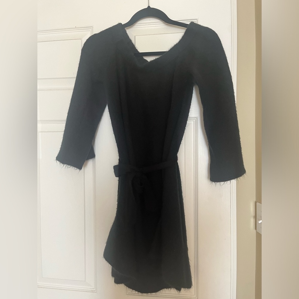 Black sweater dress